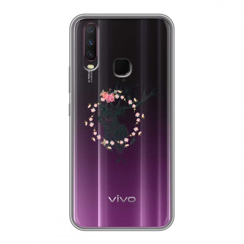 Полупрозрачный дизайнерский силиконовый чехол для Vivo Y17 Прозрачные ловцы снов