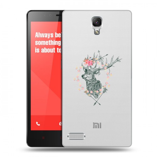 Полупрозрачный дизайнерский пластиковый чехол для Xiaomi RedMi Note Прозрачные ловцы снов