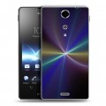 Дизайнерский пластиковый чехол для Sony Xperia TX Абстракции Вращение