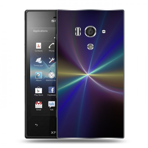 Дизайнерский пластиковый чехол для Sony Xperia acro S Абстракции Вращение