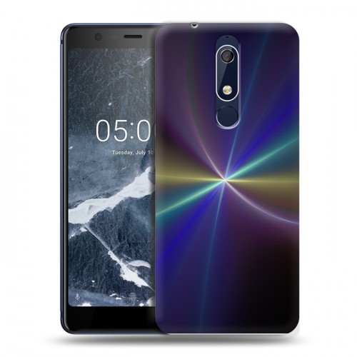 Дизайнерский пластиковый чехол для Nokia 5.1 Абстракции Вращение