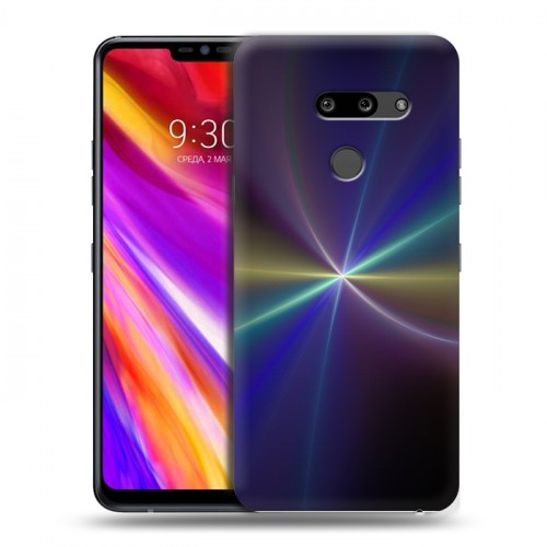 Дизайнерский пластиковый чехол для LG G8 ThinQ Абстракции Вращение