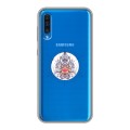 Полупрозрачный дизайнерский силиконовый чехол для Samsung Galaxy A50 Прозрачное всевидящее око