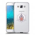 Полупрозрачный дизайнерский пластиковый чехол для Samsung Galaxy E5 Прозрачное всевидящее око