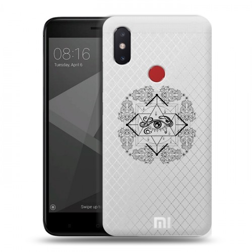 Полупрозрачный дизайнерский силиконовый чехол для Xiaomi Mi8 SE Прозрачное всевидящее око