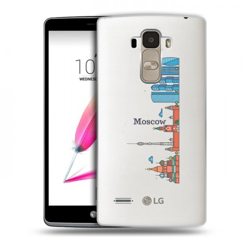 Полупрозрачный дизайнерский пластиковый чехол для LG G4 Stylus Москва