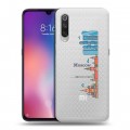 Полупрозрачный дизайнерский силиконовый с усиленными углами чехол для Xiaomi Mi9 Москва