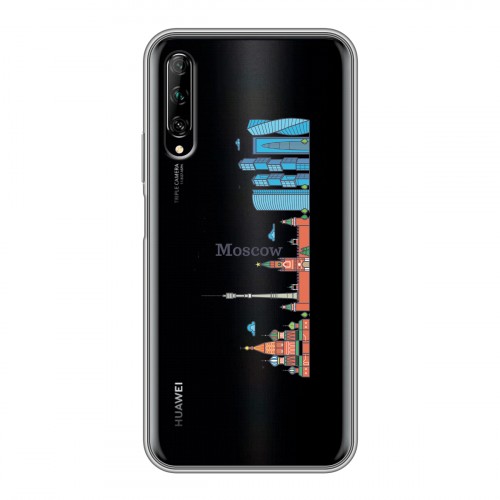 Полупрозрачный дизайнерский силиконовый чехол для Huawei Y9s Москва