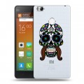 Полупрозрачный дизайнерский пластиковый чехол для Xiaomi Mi4S Прозрачные веселые черепа