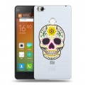 Дизайнерский пластиковый чехол для Xiaomi Mi4S Прозрачные веселые черепа