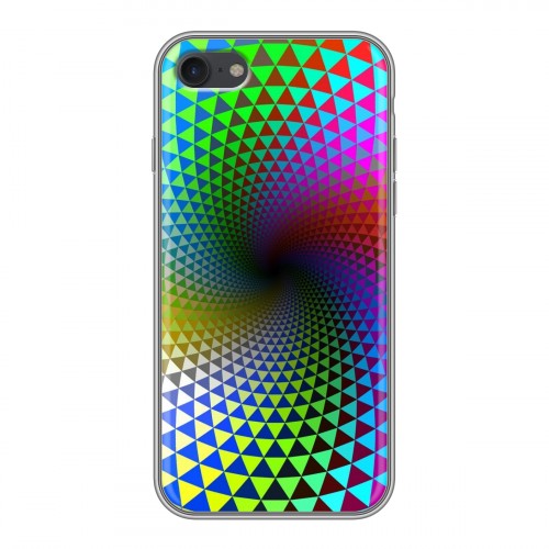 Дизайнерский силиконовый чехол для Iphone 7 Абстракции Вращение