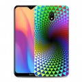 Дизайнерский силиконовый с усиленными углами чехол для Xiaomi RedMi 8A Абстракции Вращение