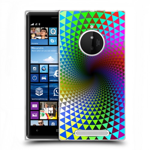 Дизайнерский пластиковый чехол для Nokia Lumia 830 Абстракции Вращение