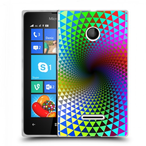 Дизайнерский пластиковый чехол для Microsoft Lumia 435 Абстракции Вращение