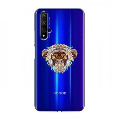Дизайнерский силиконовый чехол для Huawei Honor 20 Животный арт 4