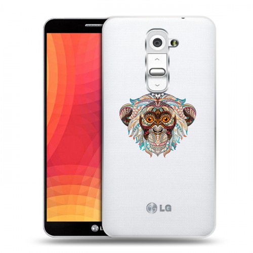 Дизайнерский пластиковый чехол для LG Optimus G2 Животный арт 4