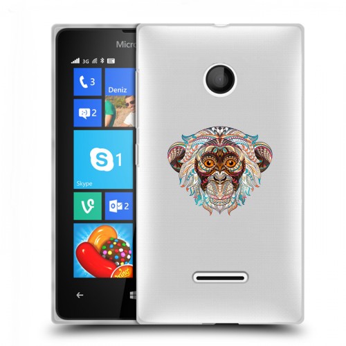 Дизайнерский пластиковый чехол для Microsoft Lumia 435 Животный арт 4