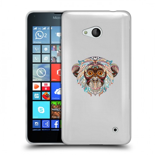 Дизайнерский пластиковый чехол для Microsoft Lumia 640 Животный арт 4