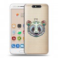 Дизайнерский пластиковый чехол для ZTE Blade V8 Животный арт 5