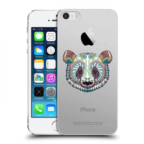 Дизайнерский пластиковый чехол для Iphone 5s Животный арт 5