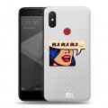 Полупрозрачный дизайнерский пластиковый чехол для Xiaomi Mi8 SE Прозрачные надписи 1