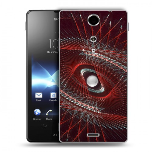 Дизайнерский пластиковый чехол для Sony Xperia TX Абстракции Вращение