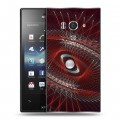 Дизайнерский пластиковый чехол для Sony Xperia acro S Абстракции Вращение