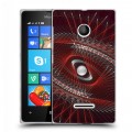 Дизайнерский пластиковый чехол для Microsoft Lumia 435 Абстракции Вращение