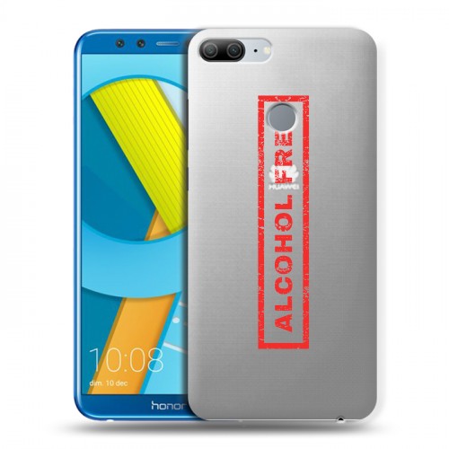 Полупрозрачный дизайнерский пластиковый чехол для Huawei Honor 9 Lite Прозрачные надписи 1