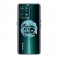 Полупрозрачный дизайнерский пластиковый чехол для Realme 9 Pro Plus Прозрачные надписи 1