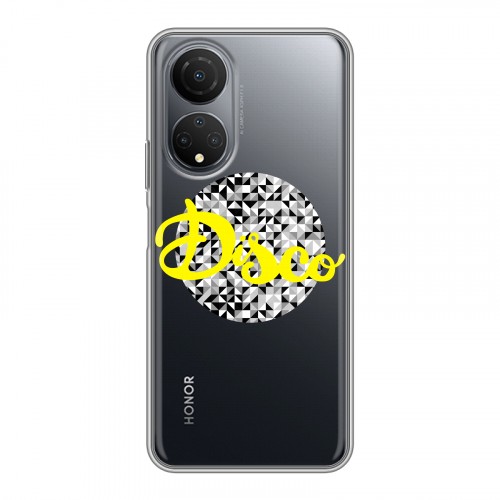 Полупрозрачный дизайнерский пластиковый чехол для Huawei Honor X7 Прозрачные надписи 1
