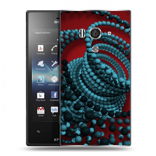 Дизайнерский пластиковый чехол для Sony Xperia acro S Абстракции Вращение