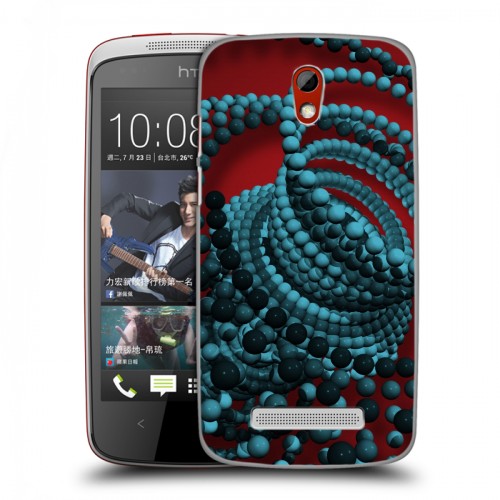 Дизайнерский пластиковый чехол для HTC Desire 500 Абстракции Вращение