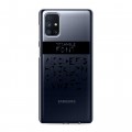 Полупрозрачный дизайнерский силиконовый с усиленными углами чехол для Samsung Galaxy M51 Прозрачные надписи 1