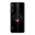 Полупрозрачный дизайнерский силиконовый чехол для Huawei Y9s Прозрачные панды - смайлики