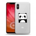 Полупрозрачный дизайнерский силиконовый с усиленными углами чехол для Xiaomi Mi 8 Pro Прозрачные панды - смайлики