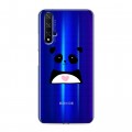 Полупрозрачный дизайнерский пластиковый чехол для Huawei Honor 20 Прозрачные панды - смайлики