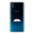 Полупрозрачный дизайнерский силиконовый с усиленными углами чехол для Vivo Y91C Прозрачные панды - смайлики