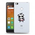 Полупрозрачный дизайнерский пластиковый чехол для Xiaomi Mi4S Прозрачные панды - смайлики