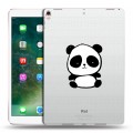 Полупрозрачный дизайнерский силиконовый чехол для Ipad Pro 10.5 Прозрачные панды - смайлики