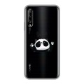 Полупрозрачный дизайнерский силиконовый чехол для Huawei Y9s Прозрачные панды - смайлики