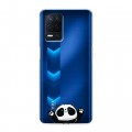 Полупрозрачный дизайнерский силиконовый чехол для Realme Narzo 30 5G Прозрачные панды - смайлики