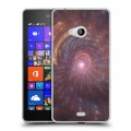 Дизайнерский пластиковый чехол для Microsoft Lumia 540 Абстракции Вращение