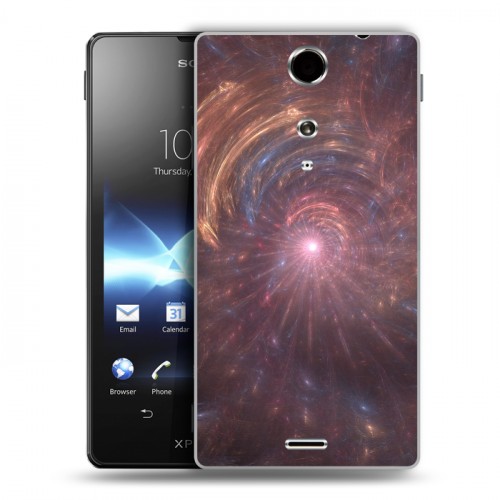 Дизайнерский пластиковый чехол для Sony Xperia TX Абстракции Вращение