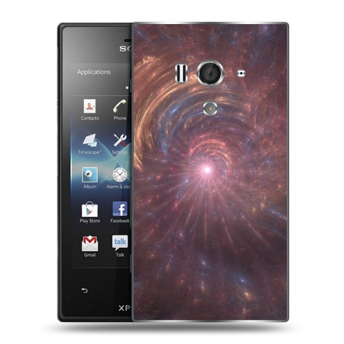 Дизайнерский пластиковый чехол для Sony Xperia acro S Абстракции Вращение