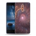 Дизайнерский пластиковый чехол для Nokia 8 Абстракции Вращение