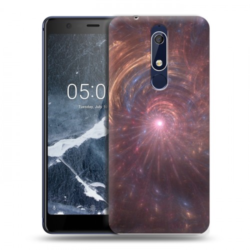 Дизайнерский пластиковый чехол для Nokia 5.1 Абстракции Вращение