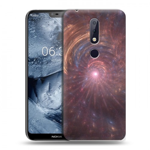 Дизайнерский силиконовый чехол для Nokia 6.1 Plus Абстракции Вращение