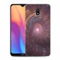 Дизайнерский силиконовый с усиленными углами чехол для Xiaomi RedMi 8A Абстракции Вращение