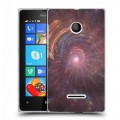 Дизайнерский пластиковый чехол для Microsoft Lumia 435 Абстракции Вращение